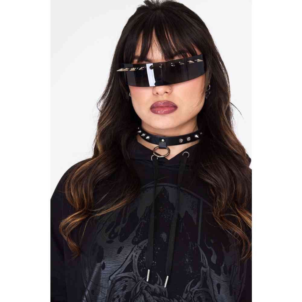 Jawbreaker - Studded Visor Zonnebril - Zwart